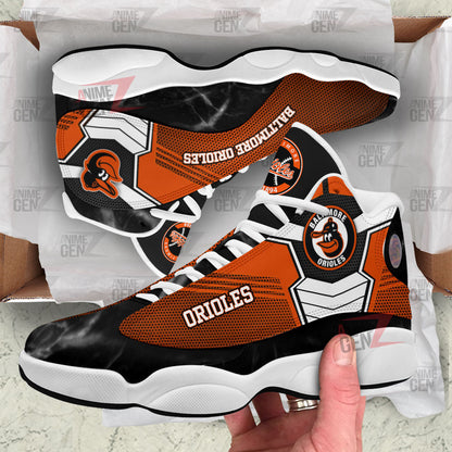 Baltimore Orioles Air Jordan 13 Sneakers MLB Baseball Custom Sports Shoes
