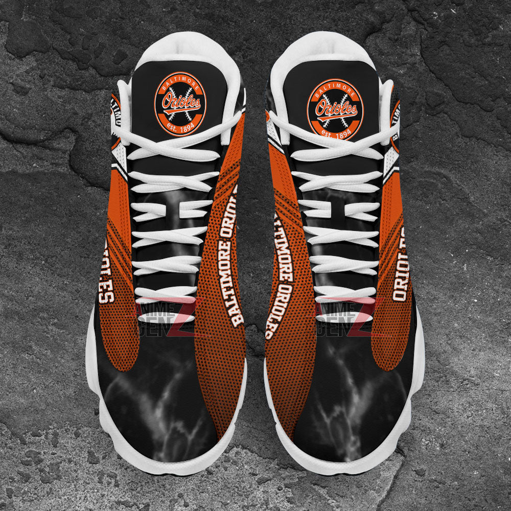 Baltimore Orioles Air Jordan 13 Sneakers MLB Baseball Custom Sports Shoes