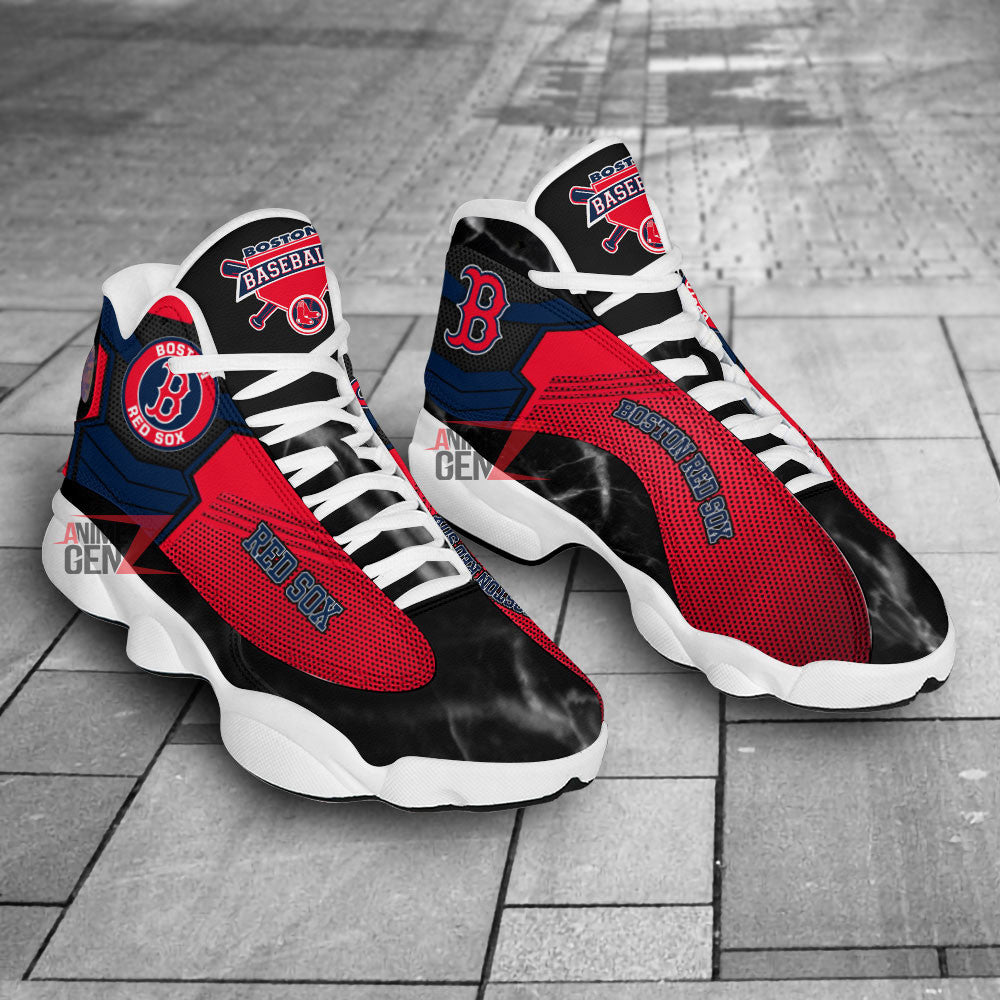 Boston Red Sox Air Jordan 13 Sneakers MLB Baseball Custom Sports Shoes