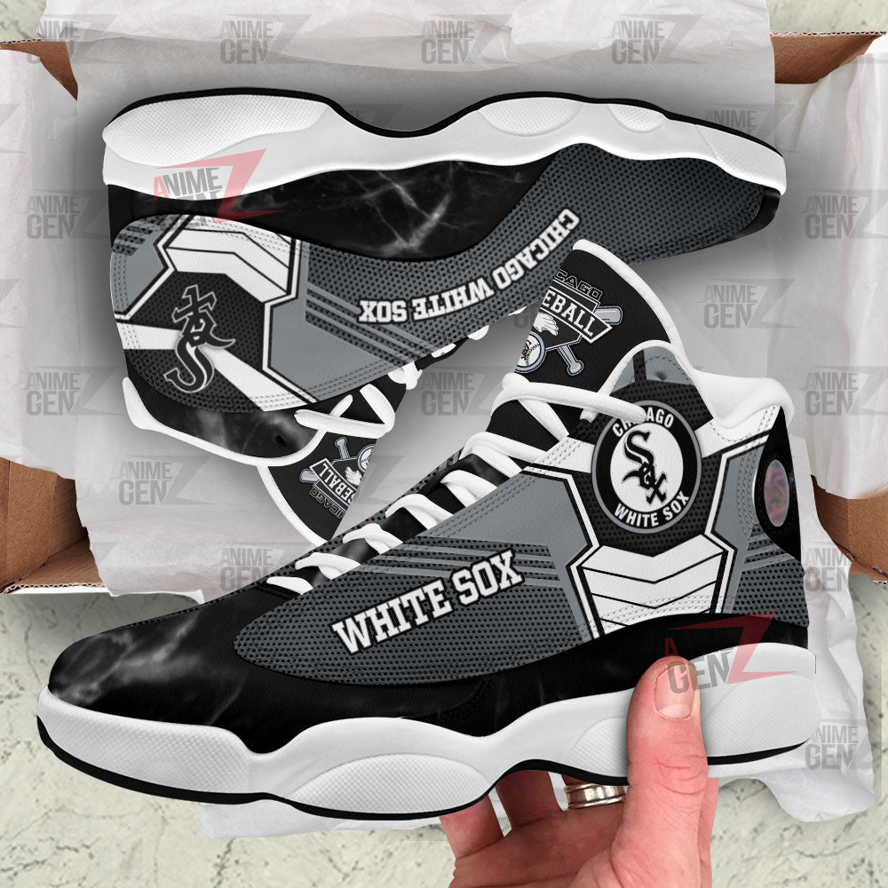 Chicago White Sox Air Jordan 13 Sneakers MLB Baseball Custom Sports Shoes