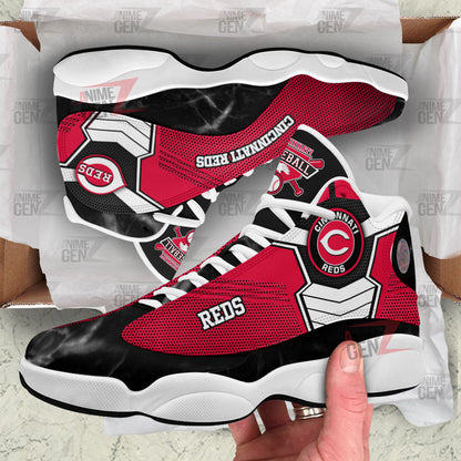 Cincinnati Reds Air Jordan 13 Sneakers MLB Baseball Custom Sports Shoes