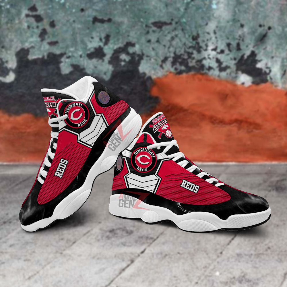 Cincinnati Reds Air Jordan 13 Sneakers MLB Baseball Custom Sports Shoes