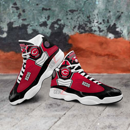 Cincinnati Reds Air Jordan 13 Sneakers MLB Baseball Custom Sports Shoes