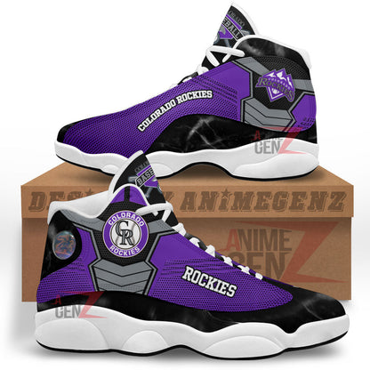 Colorado Rockies Air Jordan 13 Sneakers MLB Baseball Custom Sports Shoes