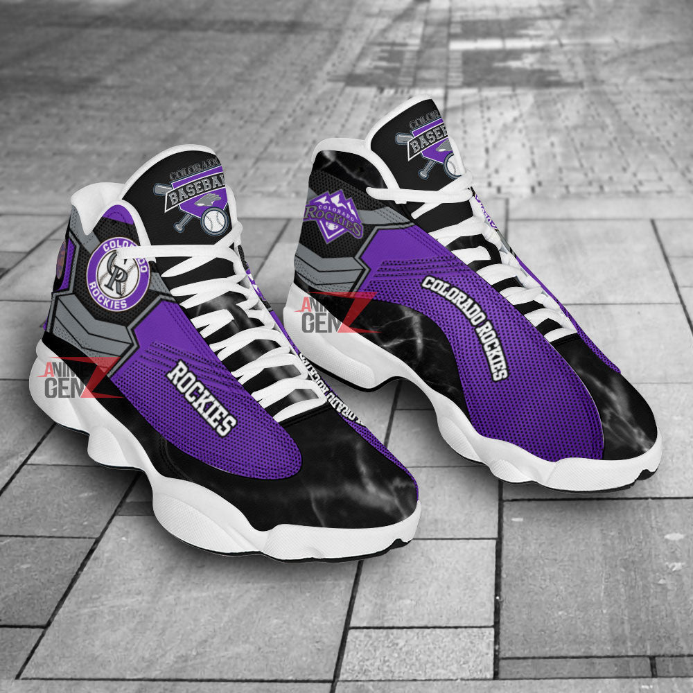 Colorado Rockies Air Jordan 13 Sneakers MLB Baseball Custom Sports Shoes