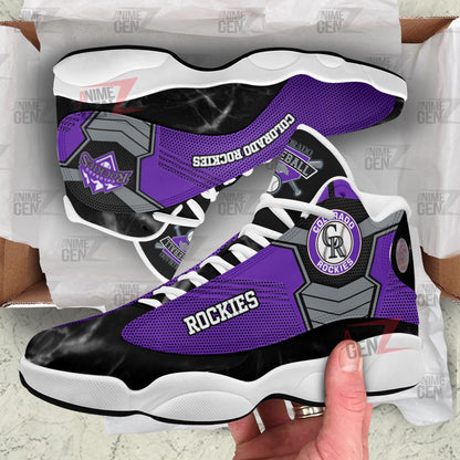Colorado Rockies Air Jordan 13 Sneakers MLB Baseball Custom Sports Shoes