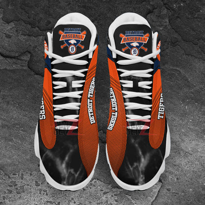 Detroit Tigers Air Jordan 13 Sneakers MLB Baseball Custom Sports Shoes