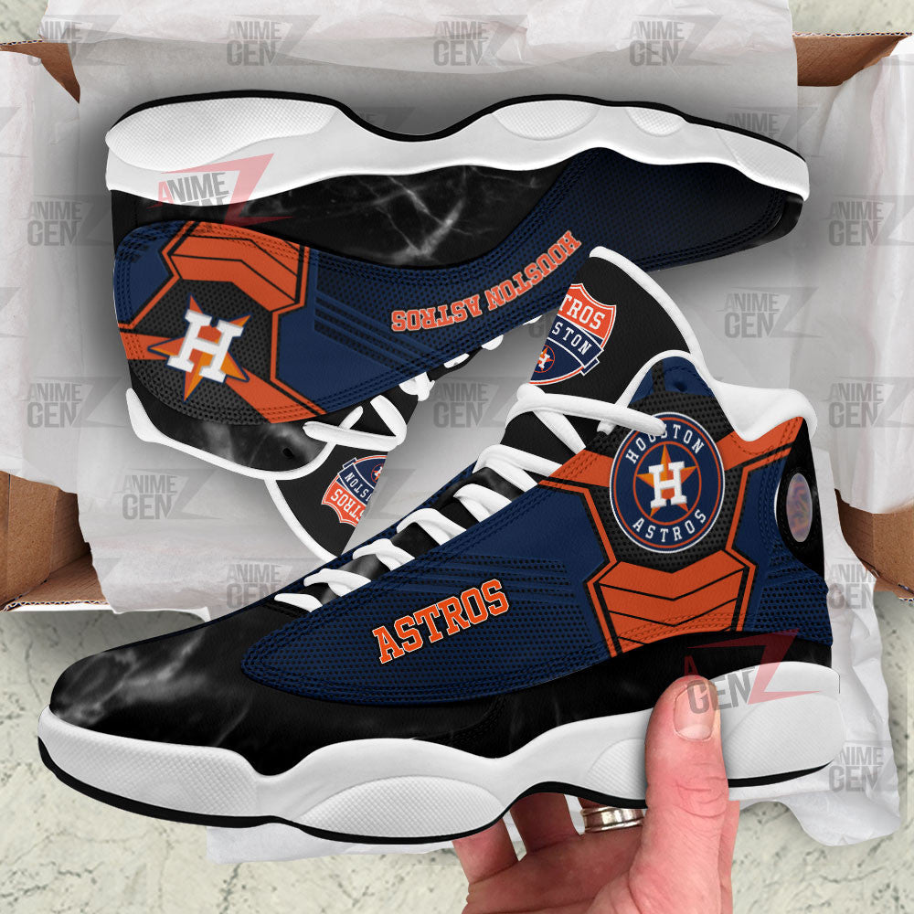 Houston Astros Air Jordan 13 Sneakers MLB Baseball Custom Sports Shoes