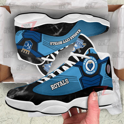Kansas City Royals Air Jordan 13 Sneakers MLB Baseball Custom Sports Shoes