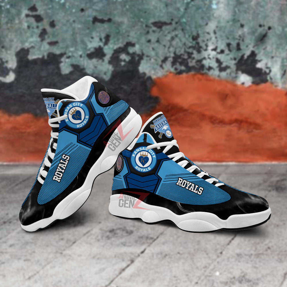 Kansas City Royals Air Jordan 13 Sneakers MLB Baseball Custom Sports Shoes