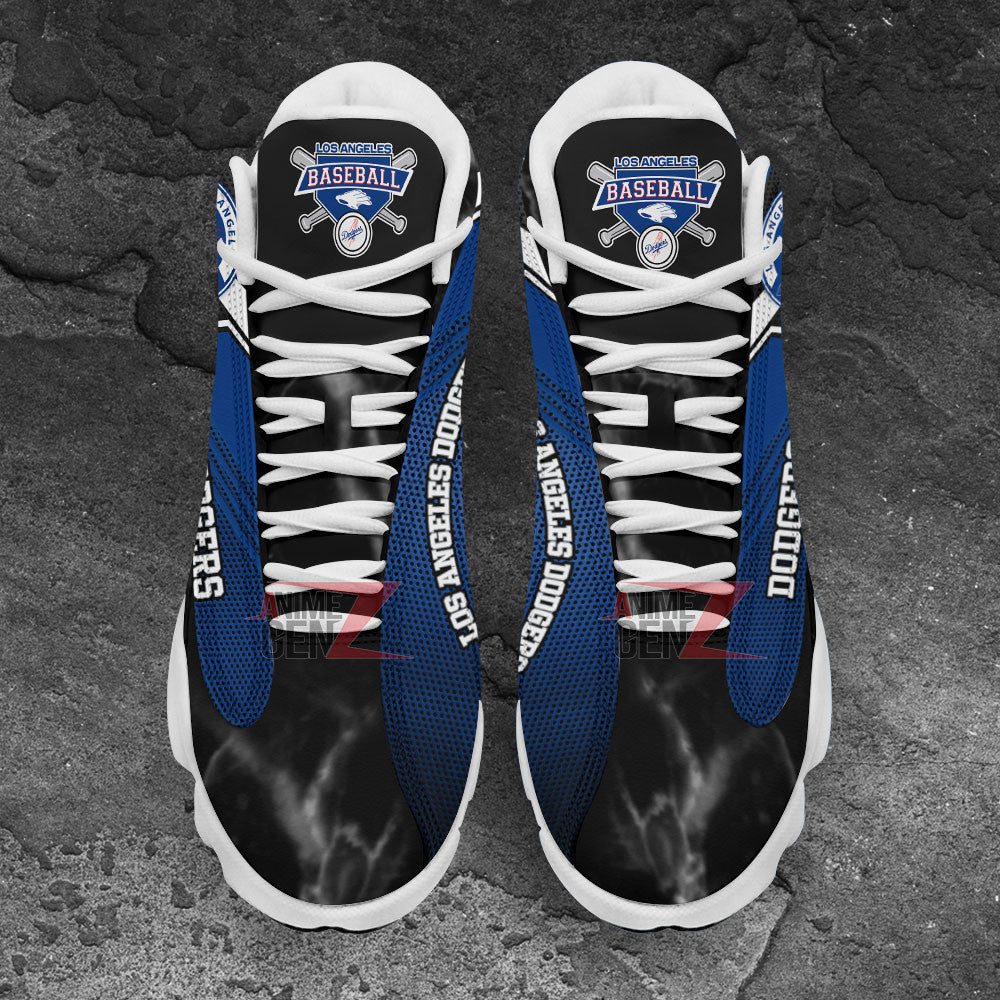 Los Angeles Dodgers Air Jordan 13 Sneakers MLB Baseball Custom Sports Shoes