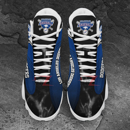 Los Angeles Dodgers Air Jordan 13 Sneakers MLB Baseball Custom Sports Shoes