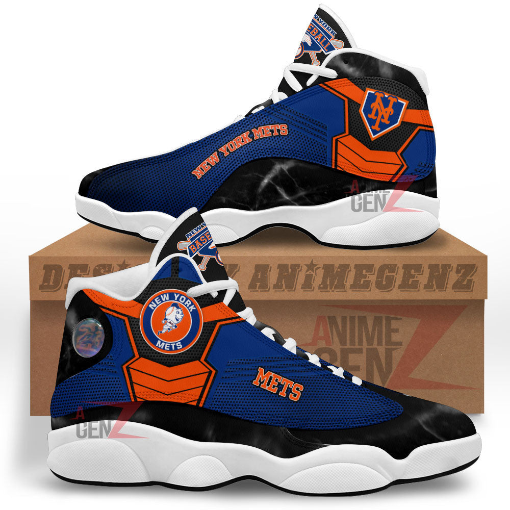 New York Mets Air Jordan 13 Sneakers MLB Baseball Custom Sports Shoes