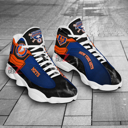 New York Mets Air Jordan 13 Sneakers MLB Baseball Custom Sports Shoes