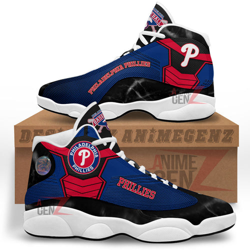 Philadelphia Phillies Air Jordan 13 Sneakers MLB Baseball Custom Sports Shoes