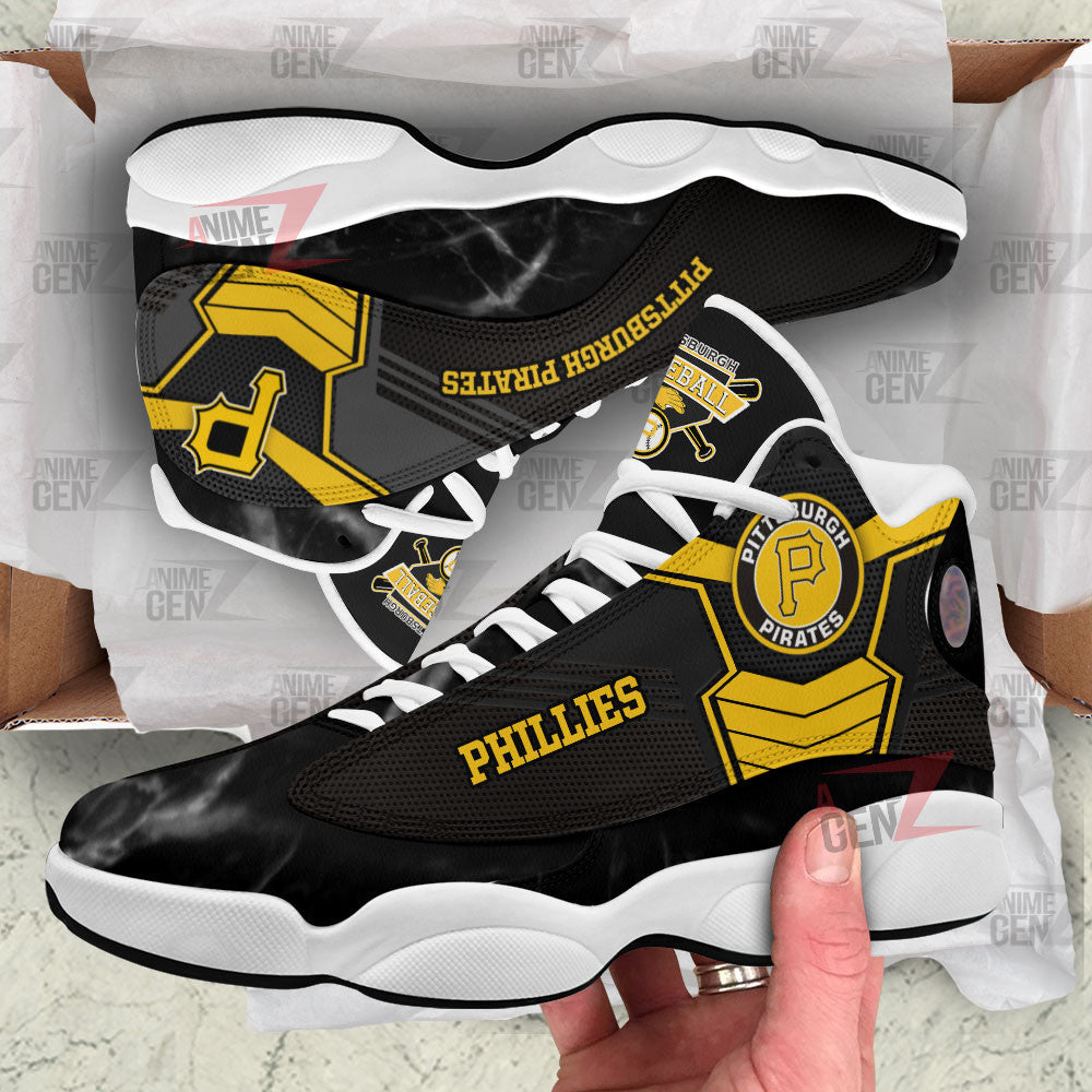 Pittsburgh Pirates Air Jordan 13 Sneakers MLB Baseball Custom Sports Shoes