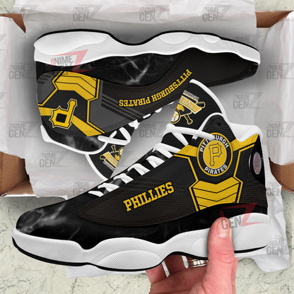 Pittsburgh Pirates Air Jordan 13 Sneakers MLB Baseball Custom Sports Shoes