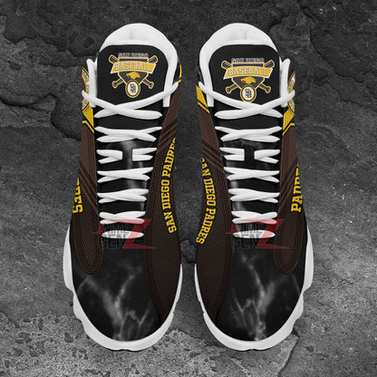 San Diego Padres Air Jordan 13 Sneakers MLB Baseball Custom Sports Shoes