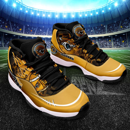 Jacksonville Jaguars Air Jordan 11 Sneakers NFL Custom Sport Shoes