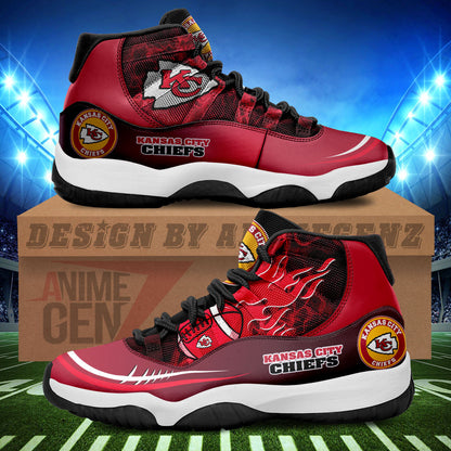 Kansas City Chiefs Air Jordan 11 Sneakers NFL Custom Sport Shoes