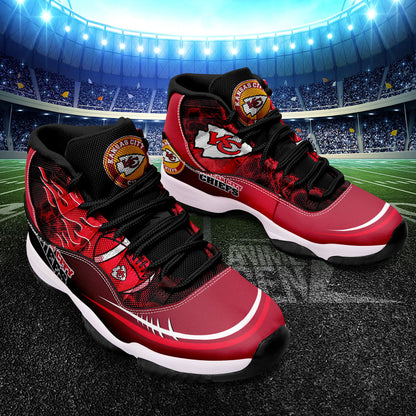 Kansas City Chiefs Air Jordan 11 Sneakers NFL Custom Sport Shoes
