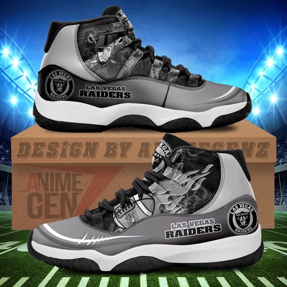 Las Vegas Raiders Air Jordan 11 Sneakers NFL Custom Sport Shoes