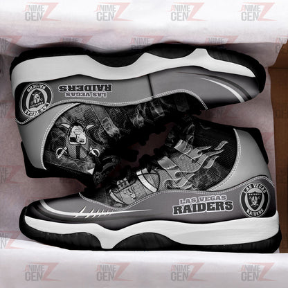 Las Vegas Raiders Air Jordan 11 Sneakers NFL Custom Sport Shoes