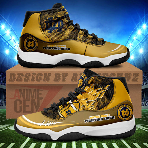 Notre Dame Fighting Irish Air Jordan 11 Sneakers NFL Custom Sport Shoes