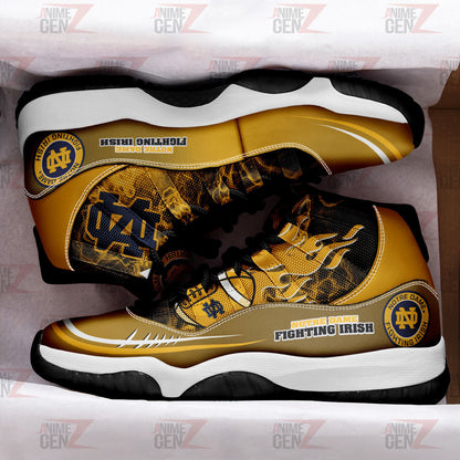 Notre Dame Fighting Irish Air Jordan 11 Sneakers NFL Custom Sport Shoes