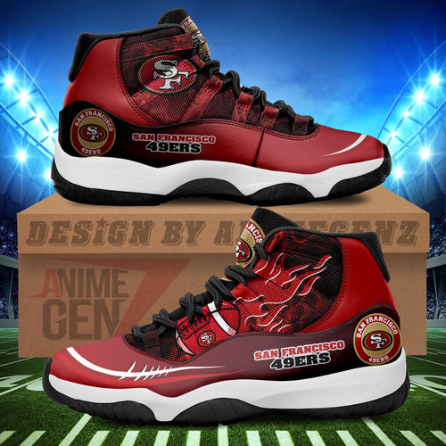 San Francisco 49ers Air Jordan 11 Sneakers NFL Custom Sport Shoes