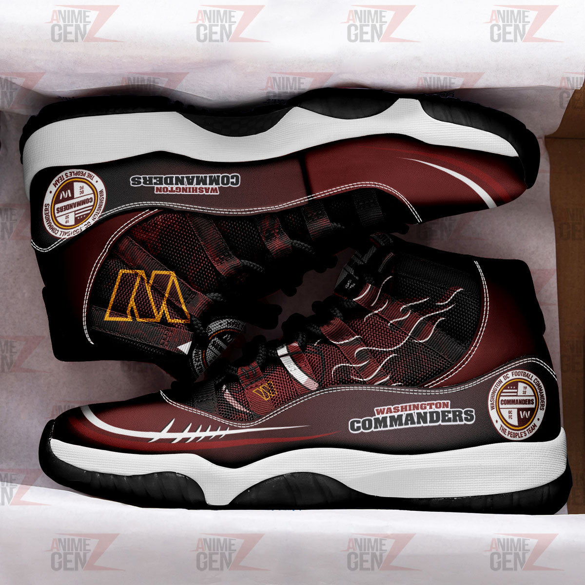 Washington Commanders Air Jordan 11 Sneakers NFL Custom Sport Shoes