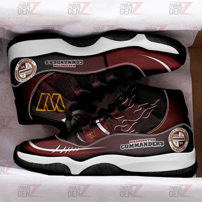 Washington Commanders Air Jordan 11 Sneakers NFL Custom Sport Shoes