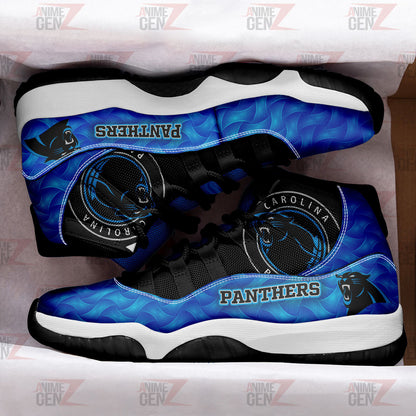 Carolina Panthers Air Jordan 11 Sneakers NFL Custom Sport Shoes