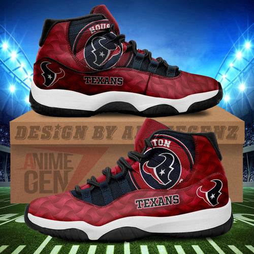Houston Texans Air Jordan 11 Sneakers NFL Custom Sport Shoes