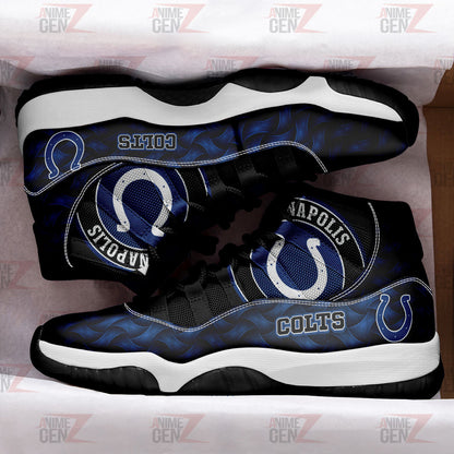 Indianapolis Colts Air Jordan 11 Sneakers NFL Custom Sport Shoes