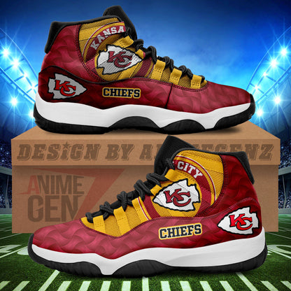 Kansas City Chiefs Air Jordan 11 Sneakers NFL Custom Sport Shoes