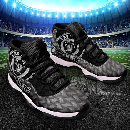 Las Vegas Raiders Air Jordan 11 Sneakers NFL Custom Sport Shoes