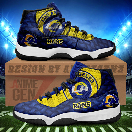 Los Angeles Rams Air Jordan 11 Sneakers NFL Custom Sport Shoes