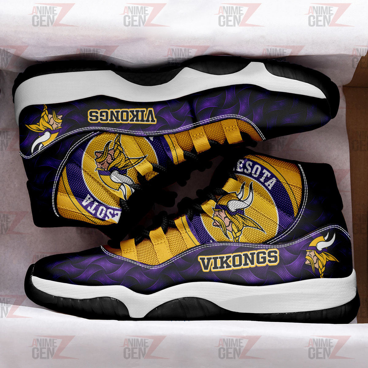 Minnesota Vikings Air Jordan 11 Sneakers NFL Custom Sport Shoes