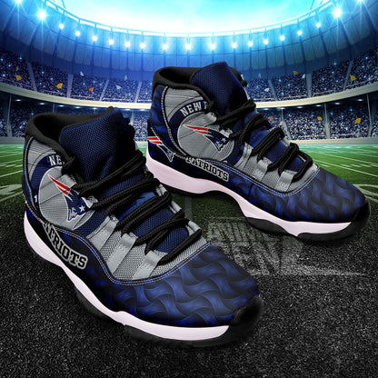 New England Patriots Air Jordan 11 Sneakers NFL Custom Sport Shoes