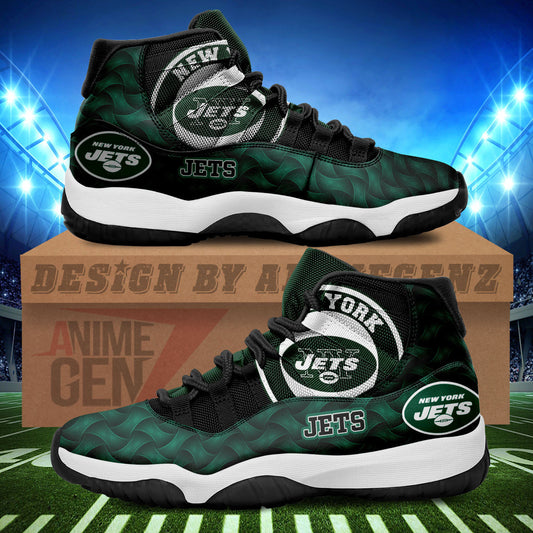 New York Jets Air Jordan 11 Sneakers NFL Custom Sport Shoes