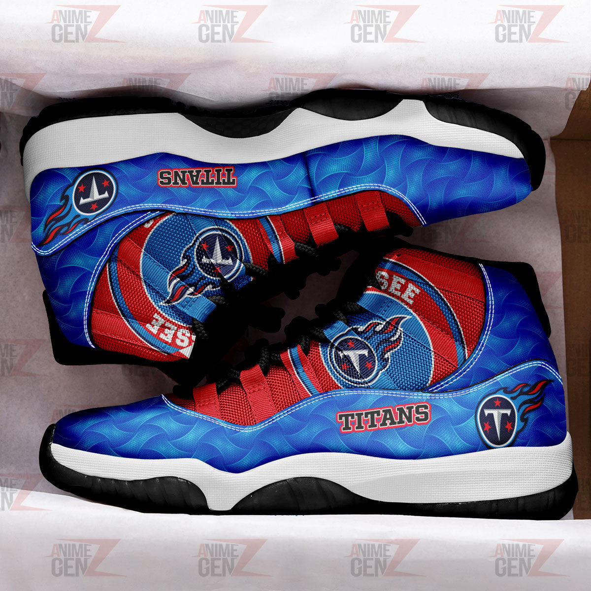 Tennessee Titans Air Jordan 11 Sneakers NFL Custom Sport Shoes