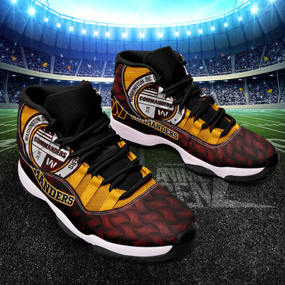 Washington Commanders Air Jordan 11 Sneakers NFL Custom Sport Shoes