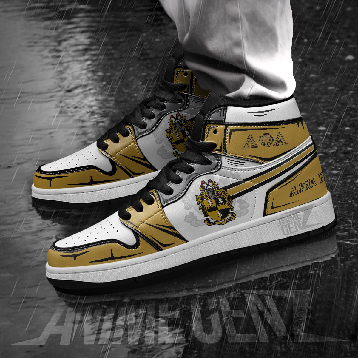 Alpha Phi Alpha JD Sneakers Fraternities Custom Shoes