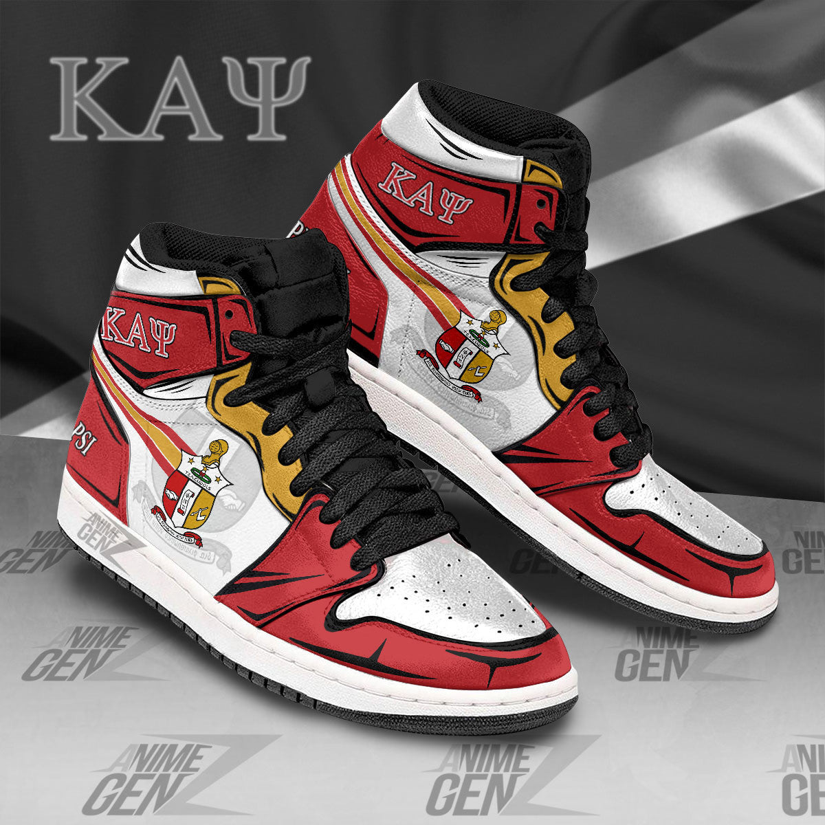Kappa Alpha Psi JD Sneakers Fraternities Custom Shoes