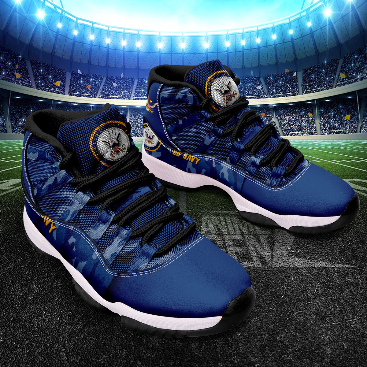 US Navy Air Jordan 11 US Armed Force Custom Shoes