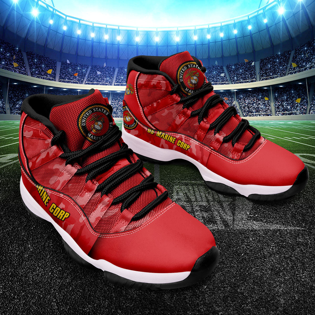 US Marine Corp Air Jordan 11 US Armed Force Custom Shoes