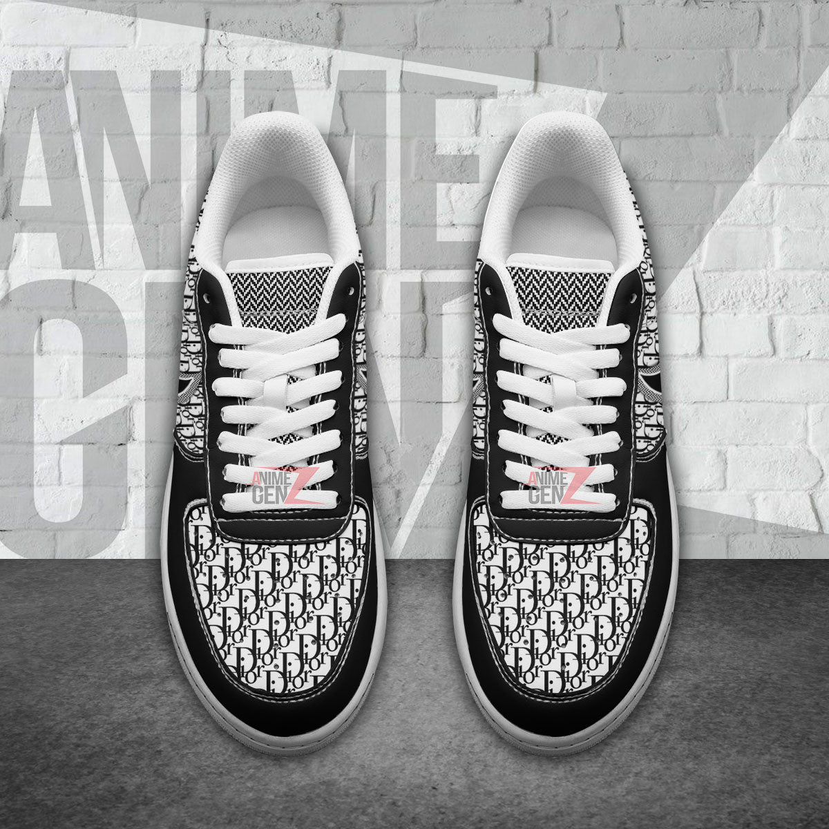 Dior Air Force Sneakers Custom Fashion Brand Shoes