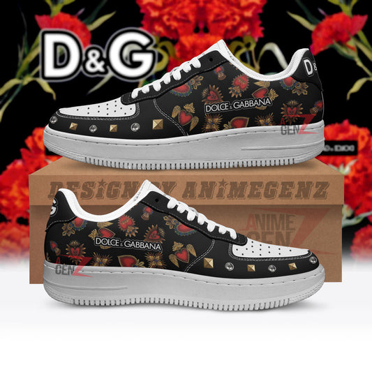 Dolce & Gabbana Air Force Sneakers Custom Fashion Brand Shoes